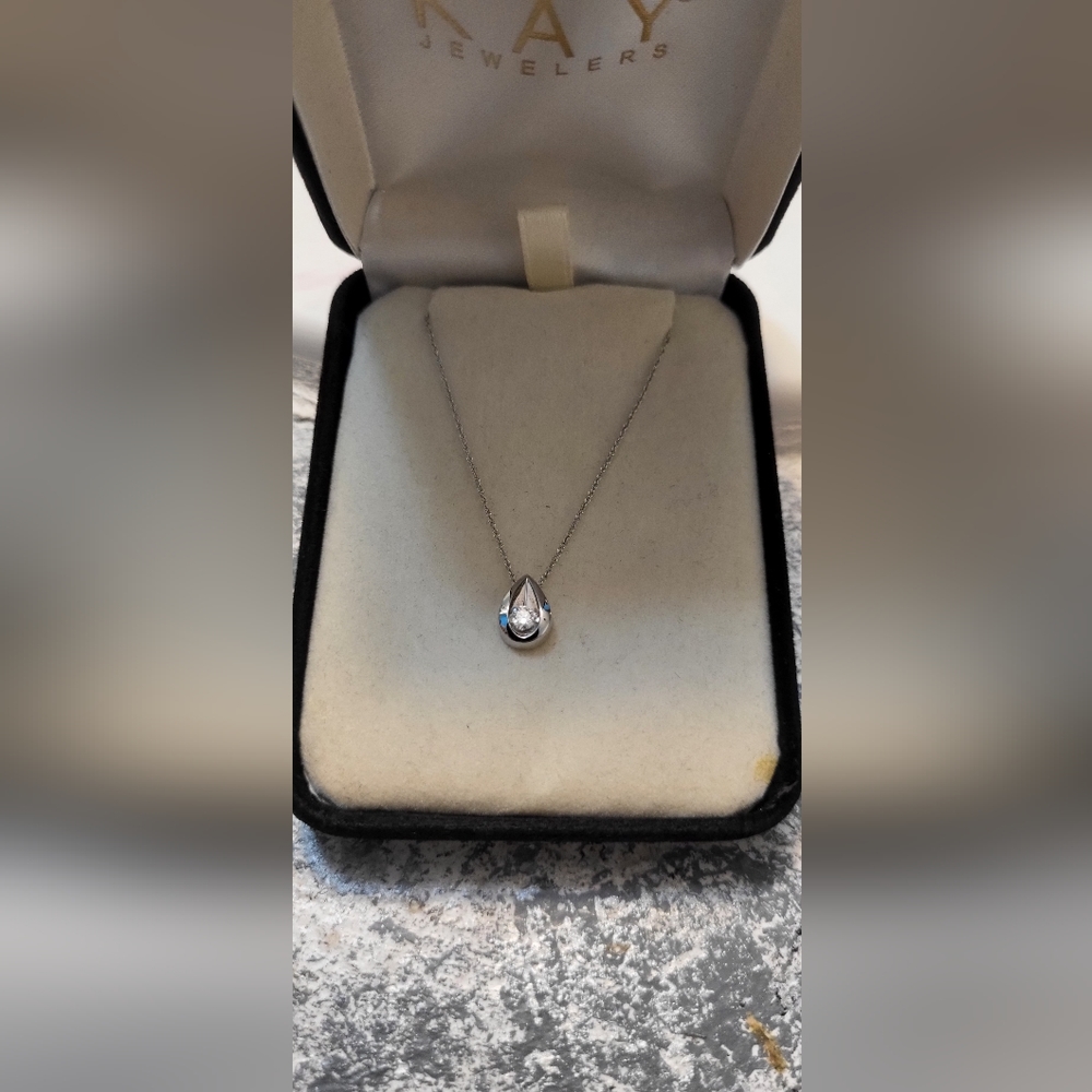 Diamond Charm on Gold chain